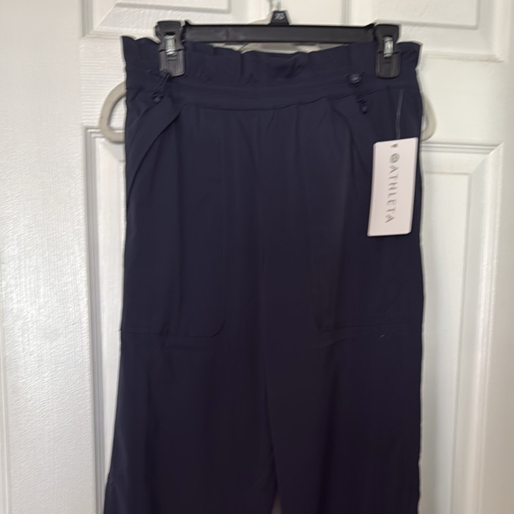 NWT Athleta Trekkie Parachute Pants Navy size 4